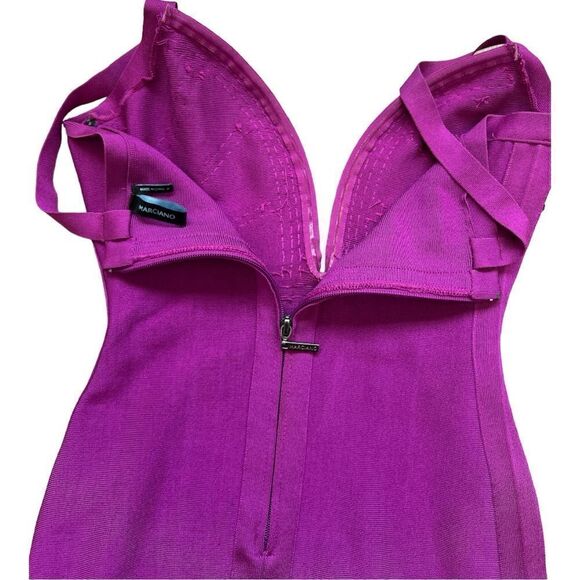 MARCIANO Purple V-Neckline Bandage Dress Size S. - Picture 6 of 13